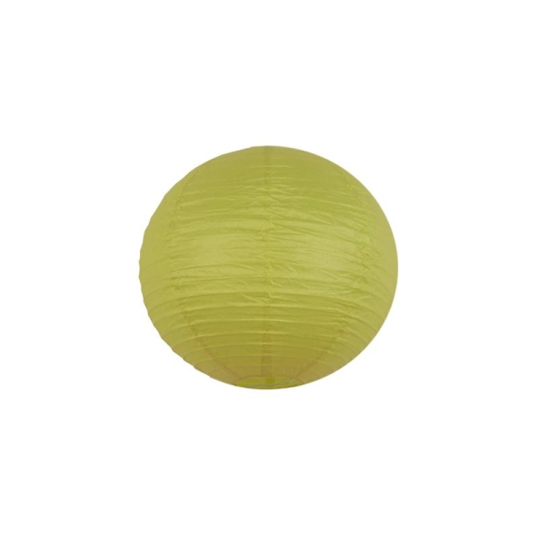 Lot 4 lanternes en papier - 35cm - Citron vert - Déco mariage et fête - Photo n°2