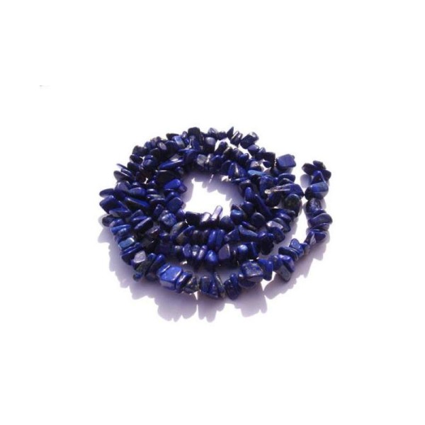 Lapis Lazuli : 20 Chips multicolore 5/7 MM environ de diamètre - Photo n°1