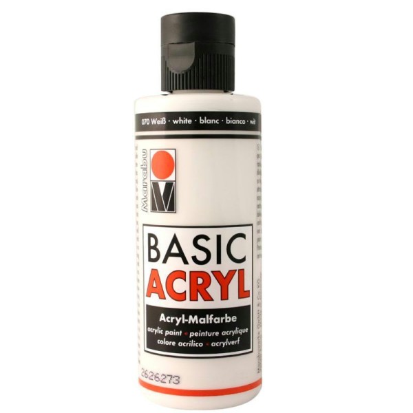 Acrylique Basic Acryl blanc 80 ml - Photo n°1