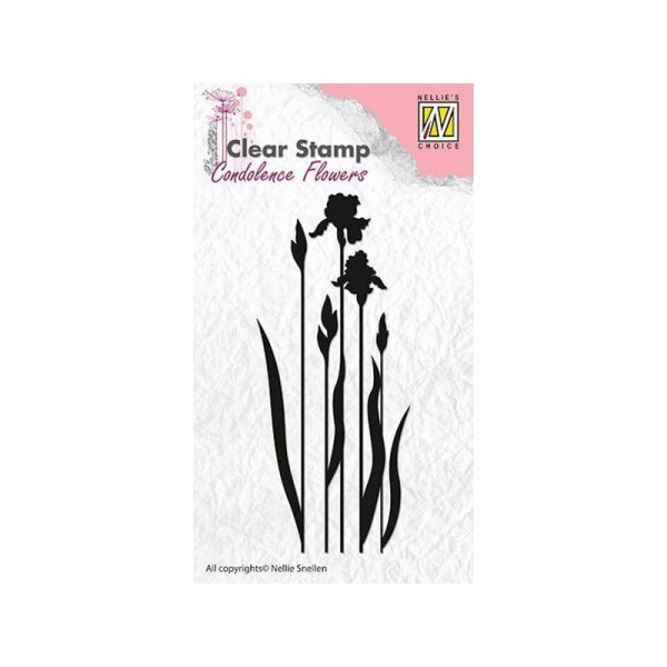 Tampon transparent clear stamp scrapbooking NELLIE'S CHOICE FLEUR 4 - Photo n°1