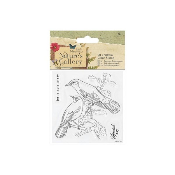 Tampon transparent clear stamp scrapbooking PAPERMANIA NATURE'S GALLERY - Photo n°1