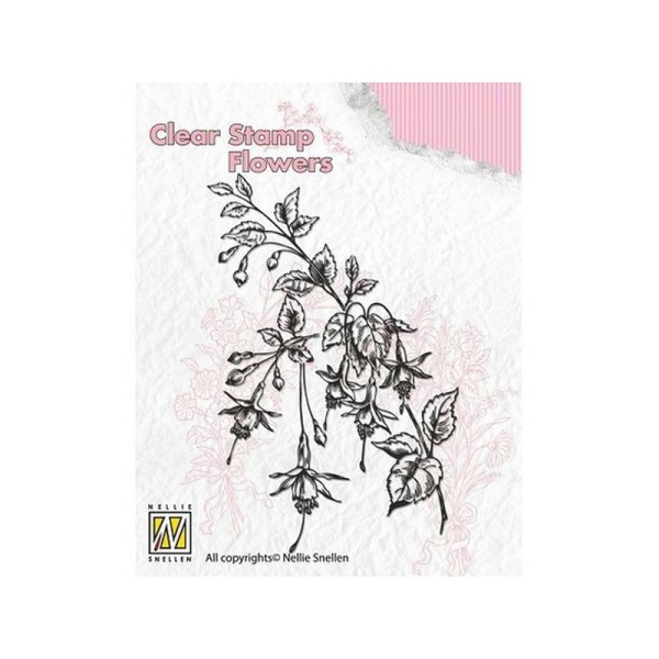 Tampon transparent clear stamp scrapbooking NELLIE'S CHOICE FLEUR IBISCUS - Photo n°1