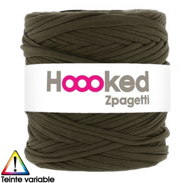 Zpagetti Hoooked DMC - Pelote Jersey Vert kaki - 120 mètres - Photo n°1