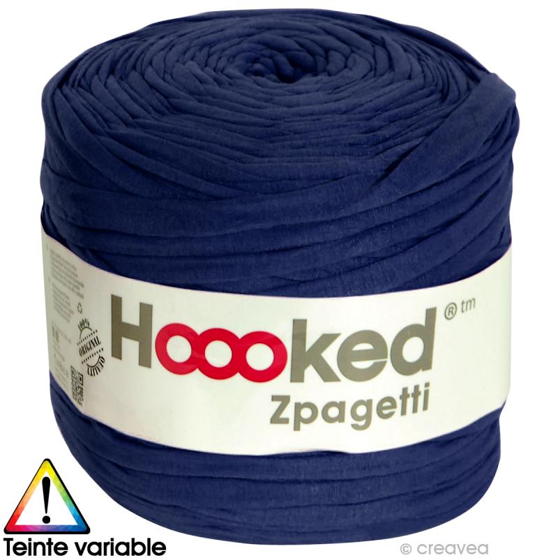 Hoooked Zpagetti Lot de 3 pelotes de Laine pour t-Shirt Bleu Marine 120 m 700 g 