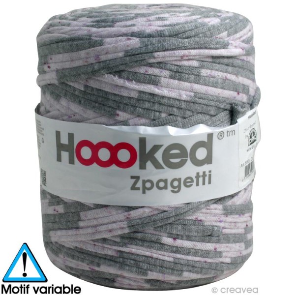 Zpagetti Hoooked DMC - Pelote Jersey Mix Rose 2 - 120 mètres - Photo n°1