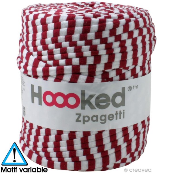 Zpagetti Hoooked DMC - Pelote Jersey Mix Rouge 2 - 120 mètres - Photo n°1