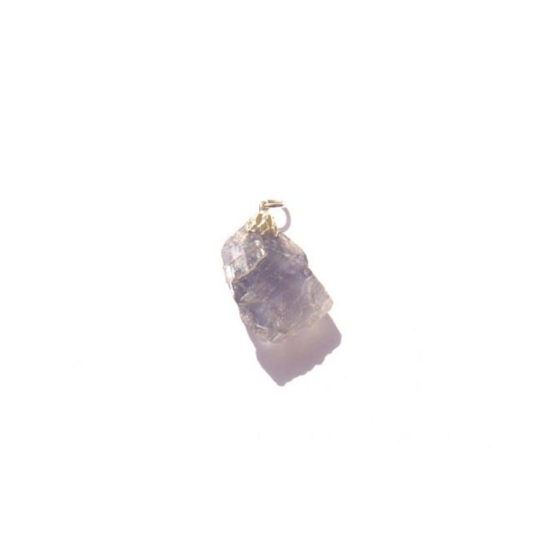 Fluorite : Pendentif petite pierre brute 35 MM de hauteur max x 17 MM - Photo n°2