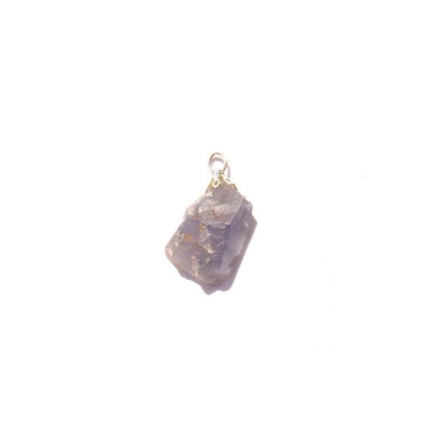 Fluorite : Pendentif petite pierre brute 35 MM de hauteur max x 17 MM - Photo n°3