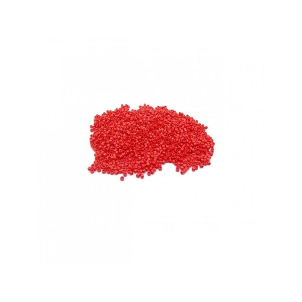 Perles miyuki delica 11/0 rouge opaque ref  DB0723 par 10g - Photo n°1