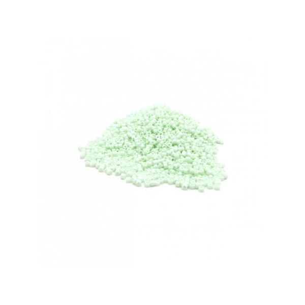 Perles miyuki delica 11/0 vert menthe claire opaque ref  DB1496 par 10g - Photo n°1