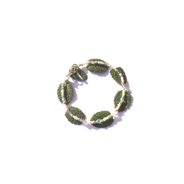 L'Eau Sacrée : Bracelet très fin Perles Culture, Aigue Marine Fine 17,5 CM - Photo n°2