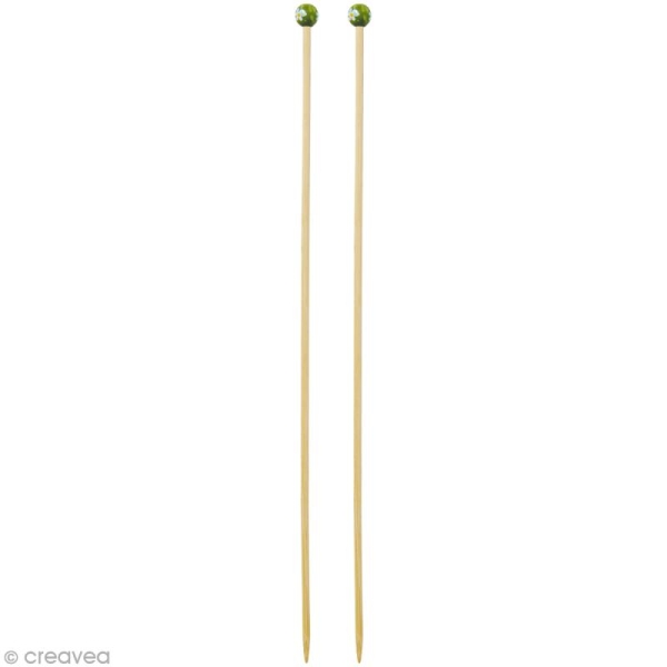 Aiguille à tricoter bambou - N°5 - 1 paire - Photo n°1