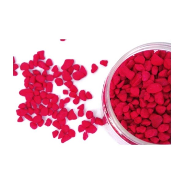 Cailloux décoratifs boite 700g graviers rouge 5-8mm - Photo n°1