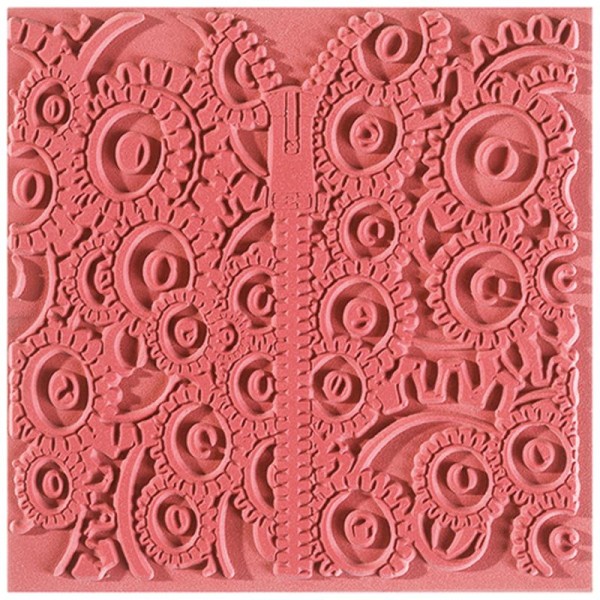 Plaque de texture pour pâte polymère Cernit (Plaque de texture MECANIC) - Photo n°1