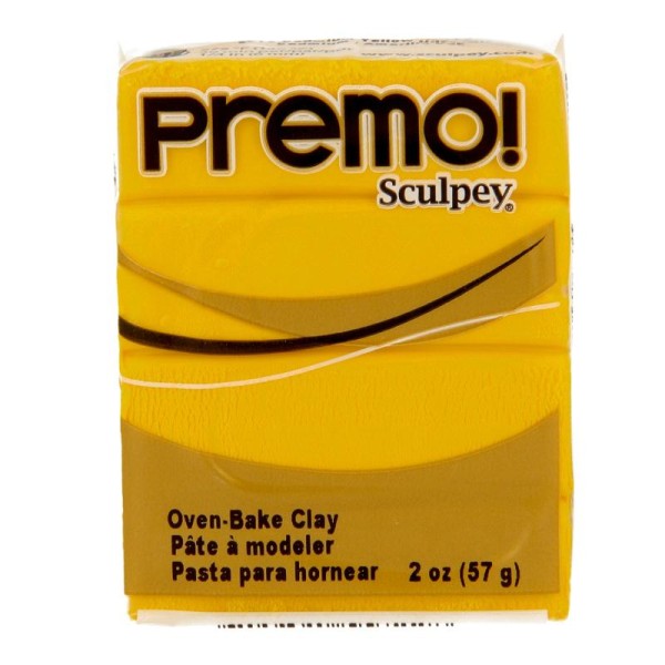Pâte polymère Sculpey Premo (Conditionnement 57 g), (Couleurs Sculpey Premo Jaune Cadmium) - Photo n°2