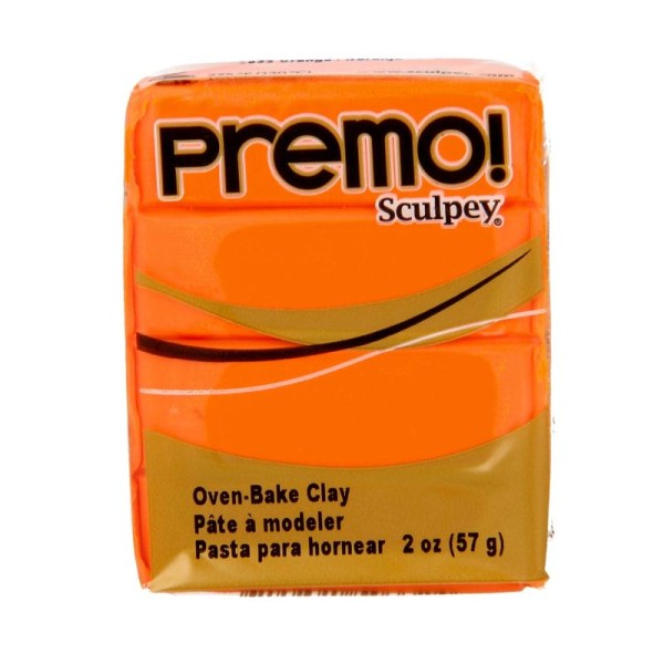Pâte polymère Sculpey Premo (Conditionnement 57 g), (Couleurs Sculpey Premo Orange) - Photo n°2