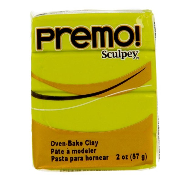 Pâte polymère Sculpey Premo (Conditionnement 57 g), (Couleurs Sculpey Premo Wasabi) - Photo n°1