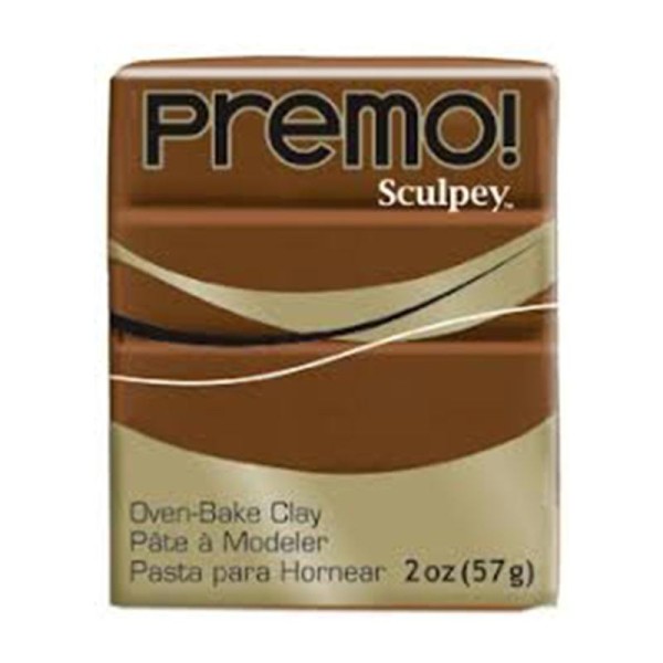 Pâte polymère Sculpey Premo (Conditionnement 57 g), (Couleurs Sculpey Premo Sienne Naturel) - Photo n°2