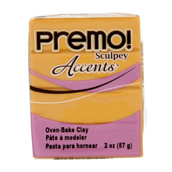 Pâte polymère Sculpey Premo Accents (Conditionnement 57 g), (Couleurs Sculpey Premo Accents Or 18C) - Photo n°2