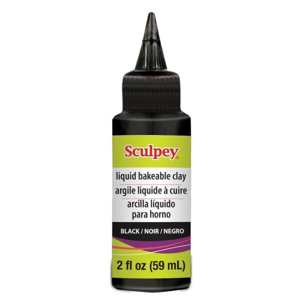 Polymère liquide Sculpey (Conditionnement 59 ml), (Couleurs Sculpey Liquide Noir) - Photo n°2