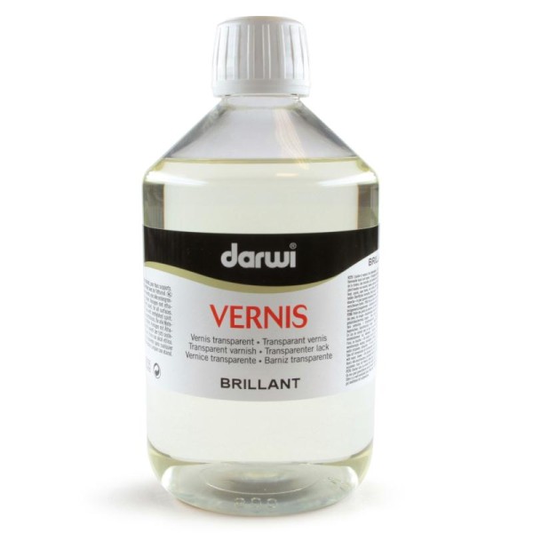 Vernis à l'alcool Darwi (Conditionnement Vernis et peintures 500 ml), (Rendu Brillant) - Photo n°2