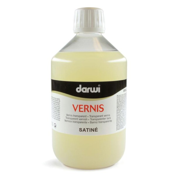 Vernis à l'alcool Darwi (Conditionnement Vernis et peintures 500 ml), (Rendu Satiné) - Photo n°2