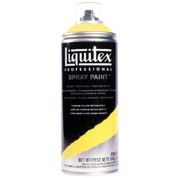 Liquitex 02379 Bombe de peinture aérosol 400 ml Jaune de cadmium moyen 5 imitation - Photo n°1