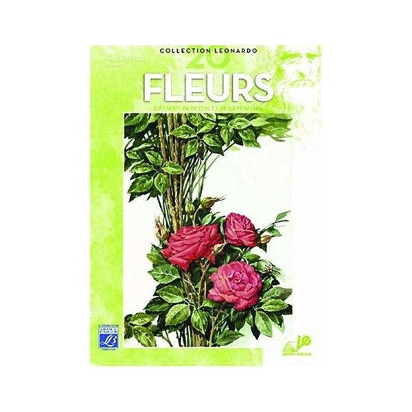 Lefranc & Bourgeois Léonardo n°20 Album d'étude Fleurs Peinture aquarelle - Photo n°1