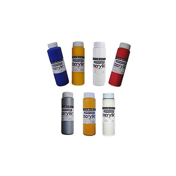 Daler Rowney - ACRYLIC - Peinture acrylique - 605 Jaune cadmium - 500 ml - Photo n°1