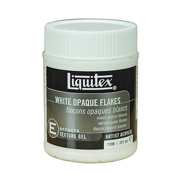 Liquitex Professional Pot d'Additif gel de texture effet Flocons opaques blancs 237 ml - Photo n°1