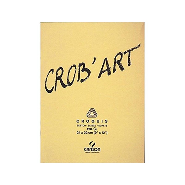 Canson Crob'Art Bloc Papier à dessin 120 feuilles 80g 24 x 32 cm 120 feuilles Blanc naturel - Photo n°1