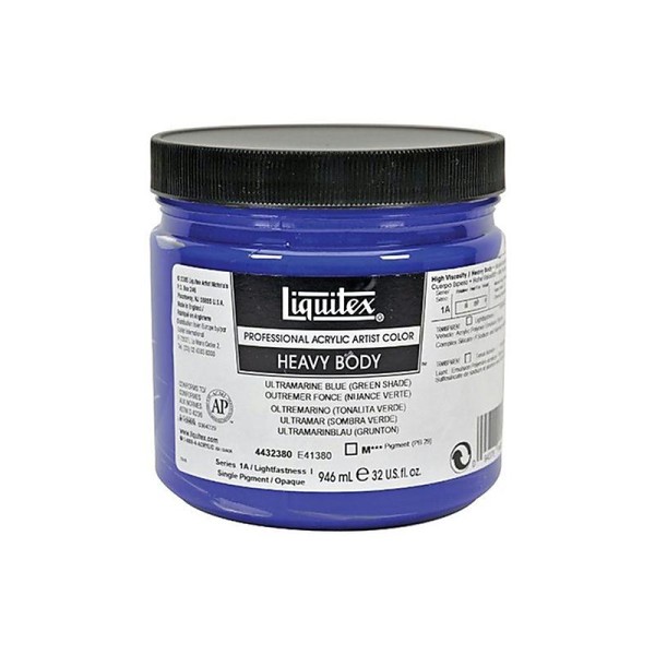 Liquitex Professional Heavy Body Pot de Peinture acrylique 946 ml Bleu outremer nuance verte - Photo n°1
