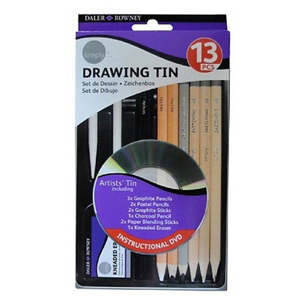 Daler Rowney - 644250012 - Kit De Loisirs Créatifs - Ensemble 13 Pièces De Crayons De Dessin - Photo n°1