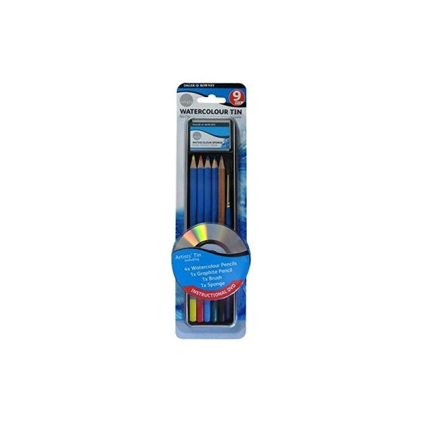Daler Rowney - 643200008 - Kit De Loisirs Créatifs - Ensemble 9 Pièces De Crayons D'Aquarelle - Photo n°1