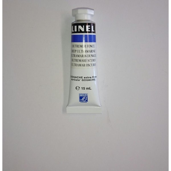 Tube gouache 15ml Linel Lefranc & bourgeois outremer fonce 086 - Photo n°2