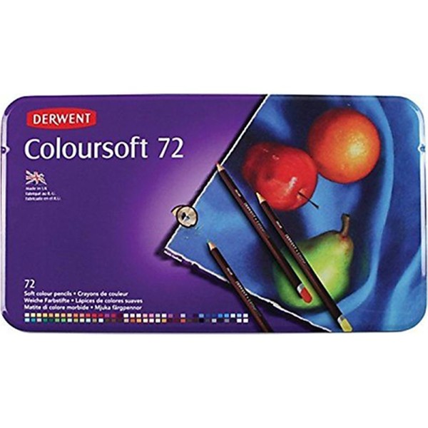 Derwent Coloursoft - Bote de 72 Crayons - Photo n°1