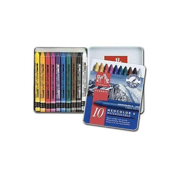 Crayons pastels Neocolor II - Boite de 10 - Photo n°2