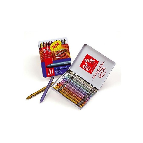 Caran D'ache Neocolor I Crayon - Assorti/ Metallic Couleurs (Lot de 10) - Photo n°2