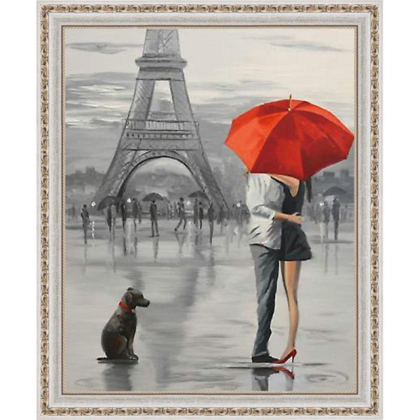 Broderie Diamant Kit - Paris Romance  - 40 x 50 cm - Photo n°1