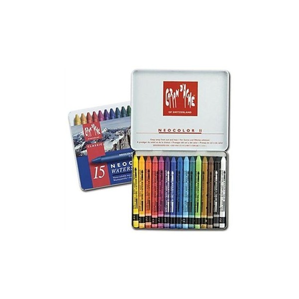 Crayons de couleur Neocolor II - Boite de 15 - Photo n°1