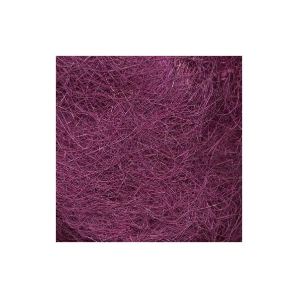 Sisal violet foncé. env.  20 g soit une  boule d'env.  13-15 cm - Photo n°1