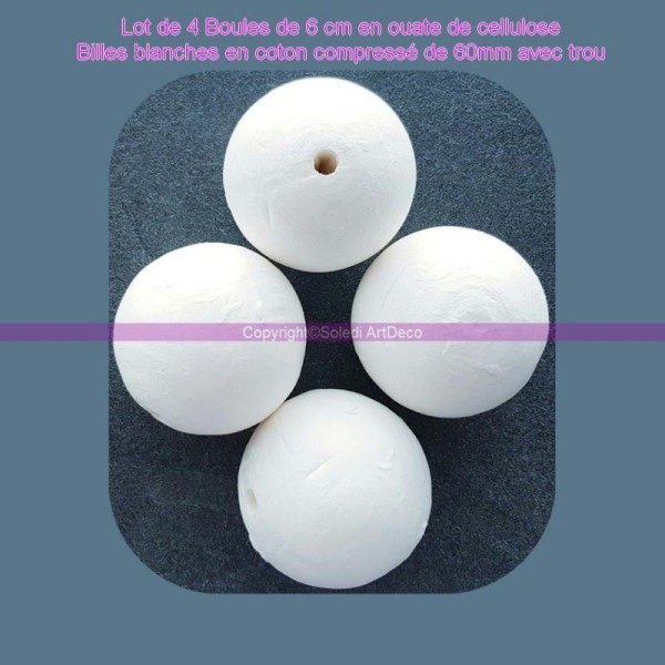 Sphères creuses sécables en Lot de 2 Boules polystyrène diam 40 cm séparables