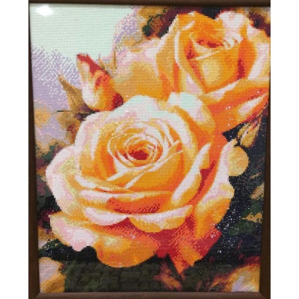 Broderie Diamant Kit - Rose - 40 x 50 cm - Photo n°4