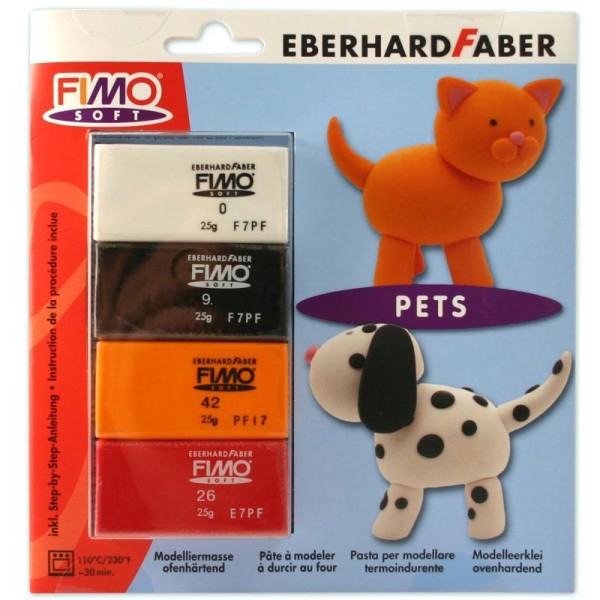 Kit Fimo Chats et chiens - Photo n°1