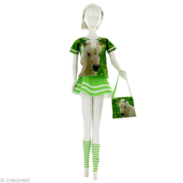 Patron Dress your doll - Niveau 1 - Tiny pony - Photo n°1