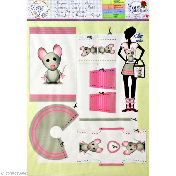 Patron Dress your doll - Niveau 1 - Tiny mouse - Photo n°2