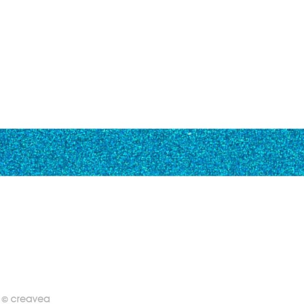 Glitter tape Mahé - Bleu électrique x 2 m - Photo n°1