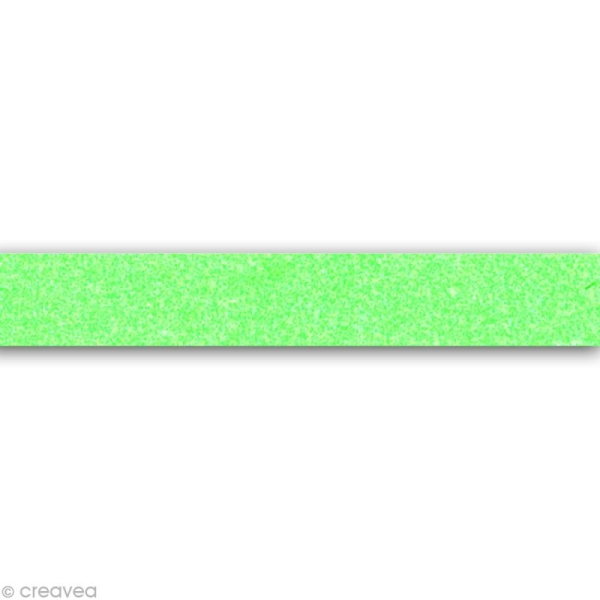 Glitter tape Mahé - Vert fluo x 2 m - Photo n°1