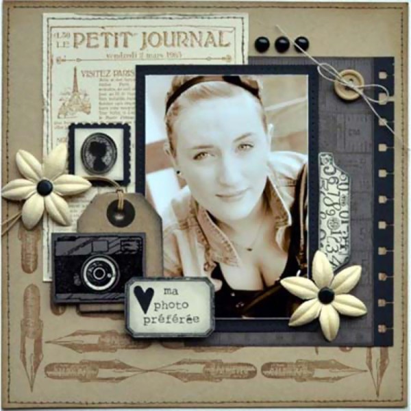 Tampon Un brin vintage - Le petit journal 10 x 13 cm - Photo n°2