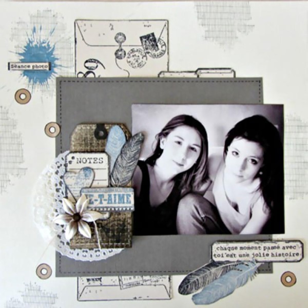 Tampon Un brin vintage - Maxi enveloppe 10 x 15 cm - Photo n°5
